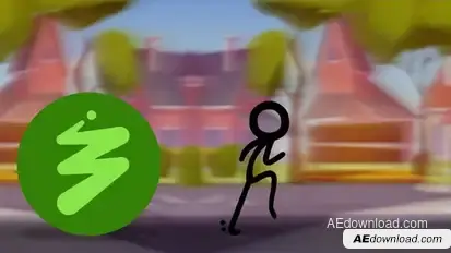 Stickman Logo Reveal Logo Stings template preview