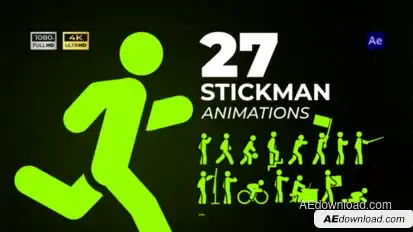 Stickman Motion Pack Elements template preview