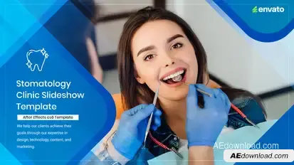 Stomatology Clinic Slideshow Video Displays template preview