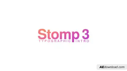 Stomp 3 - Typographic Intro Titles template preview