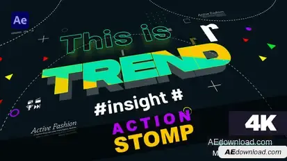 Stomp - Action Typography Product Promo template preview