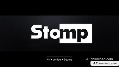 Stomp - Dynamic Typography | 3 Different Resolutions Titles template preview