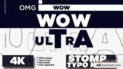Stomp - Typo Kicks Openers template preview