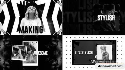 Stomp Intro Typography Openers template preview
