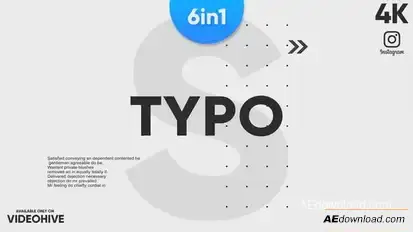 Stomp Typography Openers template preview