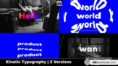 Stomp Typography Titles template preview