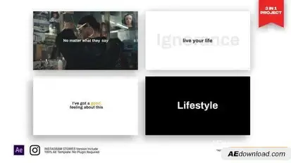 Stomp Typography Openers template preview