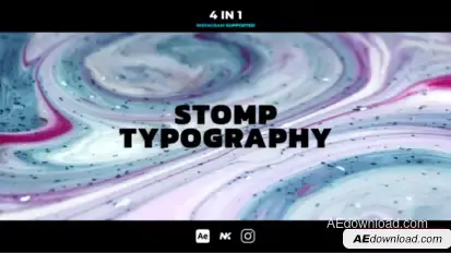 Stomp Typography Openers template preview