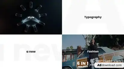 Stomp Typography Opener Openers template preview