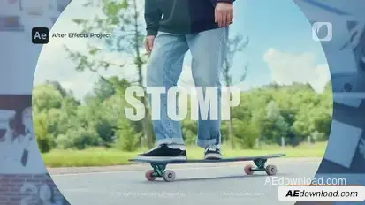 Stomp Typography Opener Openers template preview