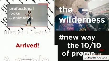 Stomp Typography Promo Openers template preview