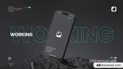 Stone Mobile App Mockup Product Promo template preview