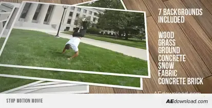 Stop Motion Movie Video Displays template preview