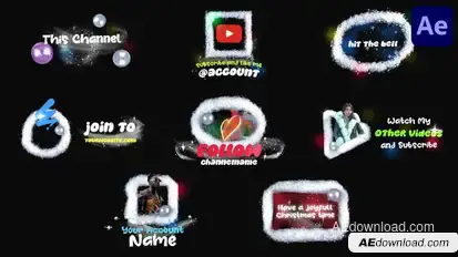 Stopmotion Christmas Snow Lower Thirds | After Effects Elements template preview