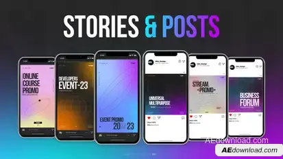 Stories & Posts #03 Elements template preview