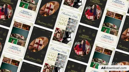 Stories: Christmas Elements template preview