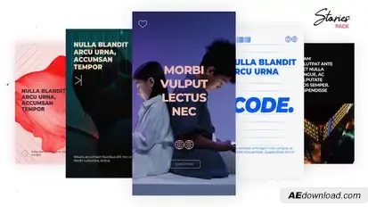 Stories Pack 1 Video Displays template preview