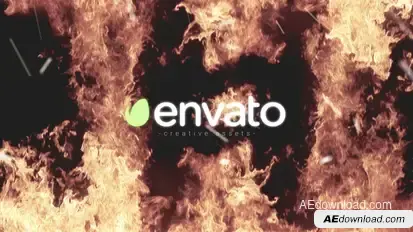 Fire Logo Reveal Logo Stings template preview