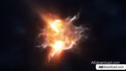 Storm Particles Logo Intro Logo Stings template preview