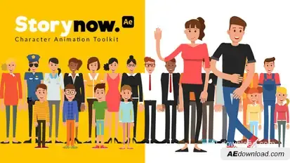 Story Now | Characters Animation Product Promo template preview