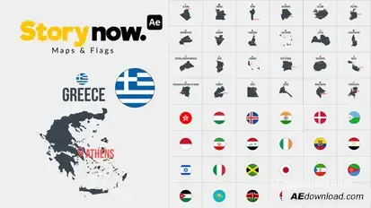Story Now | Maps & Flags Elements template preview