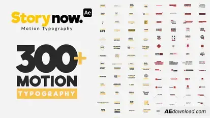Story Now | Motion Typography Titles template preview