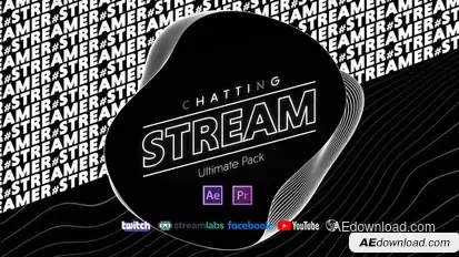 Stream Chatting Pack broadcast-packages template preview
