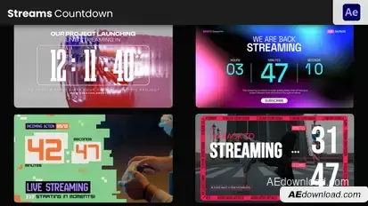 Stream Countdown Elements template preview