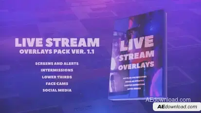 Stream Overlays Pack Elements template preview