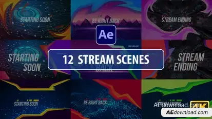 Stream Scenes | After Effects broadcast-packages template preview