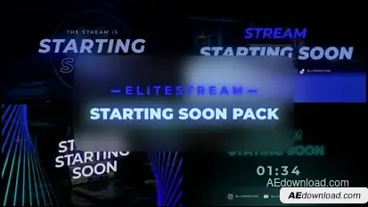 Stream Starting Soon Pack broadcast-packages template preview