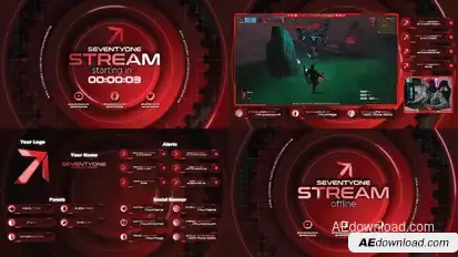 Streamer Pack 2 broadcast-packages template preview