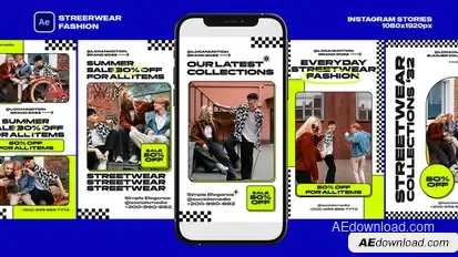 Streerwear Fashion broadcast-packages template preview