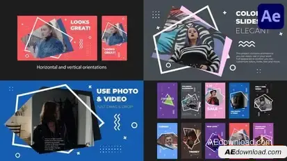 Street Colorful Slideshow for After Effects Openers template preview