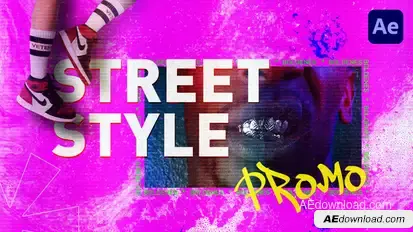 Street Style Promo Video Displays template preview