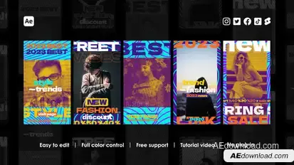 Street Wear Instagram Reels Product Promo template preview