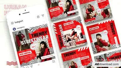 Streetware Instagram Post Template Product Promo template preview