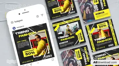 Streetwear Instagram Posts Titles template preview