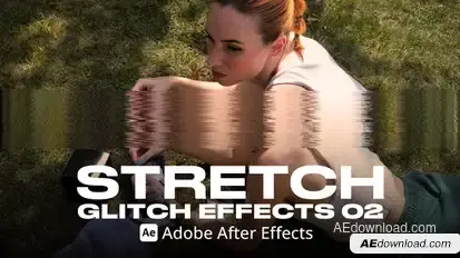 Stretch Glitch Effect 02 Ae Elements template preview