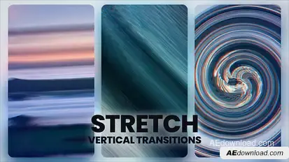 Stretch Vertical Transitions Elements template preview