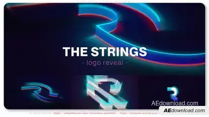 Strings Logo Reveal Logo Stings template preview