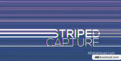 Striped capture Video Displays template preview