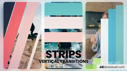 Strips Transitions Elements template preview