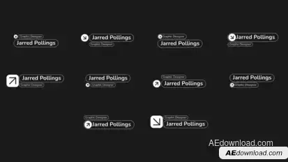 Stroke Lower Third Elements template preview