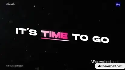Stroke Text Animation Titles template preview