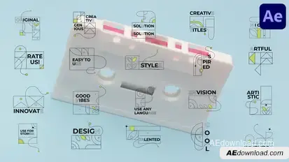Stroke Titles for After Effects Titles template preview