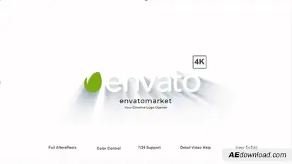 Stroke White Logo Reveal Logo Stings template preview