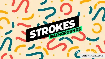 Strokes Backgrounds Elements template preview
