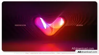 Strokes Reflection Logo Animation Logo Stings template preview