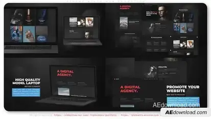 Strong Black Web Promotion Product Promo template preview